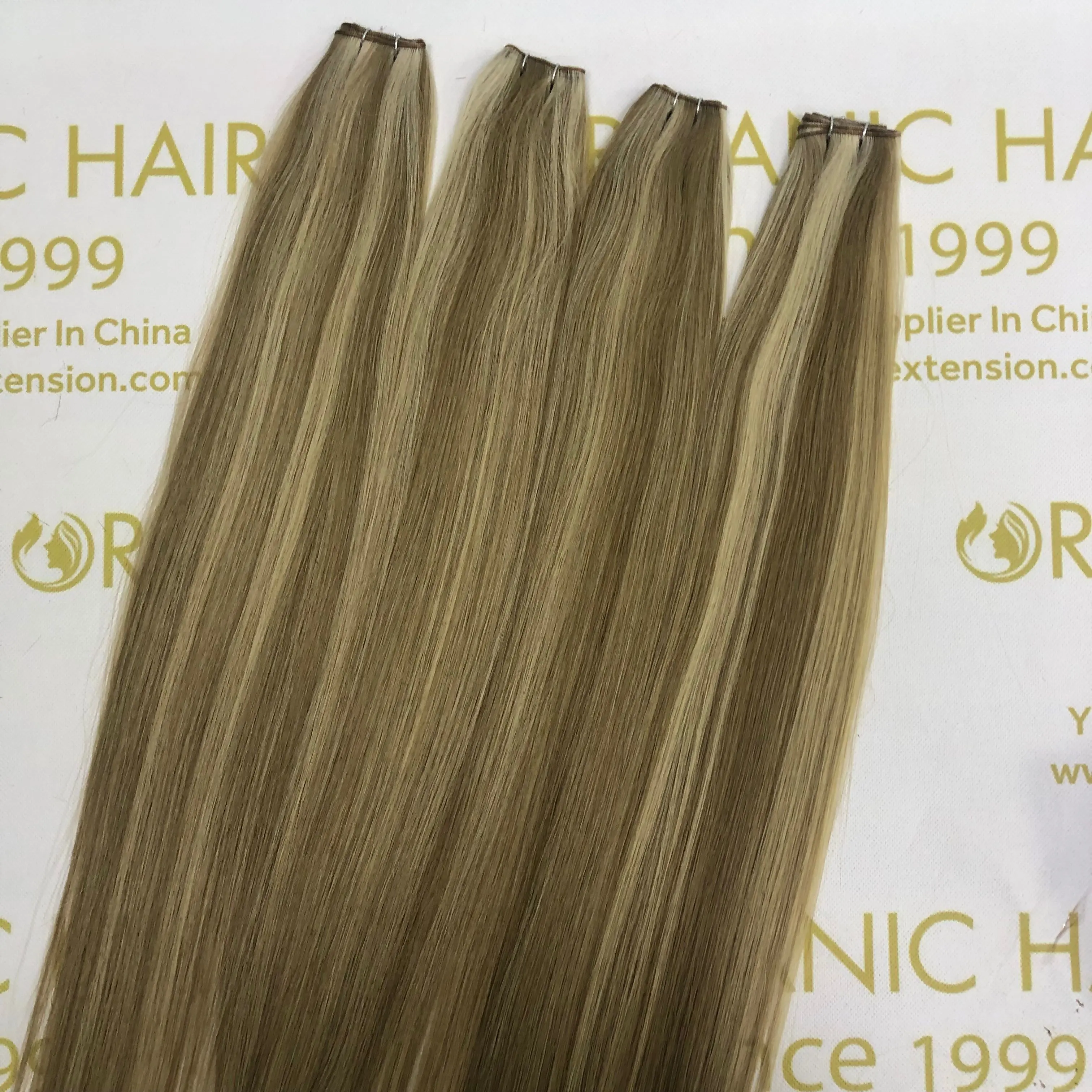 Popular 100% human full cuticle intact remy genius weft extensions L3